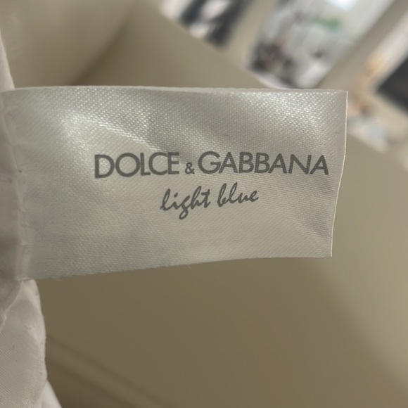 EUC Dolce & Gabbana Light Blue extra Large Beach Bag - Picture 8 of 8